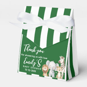 Ballotins Boîte de faveur de Baby Shower Boho Jungle