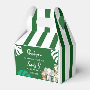 Ballotins Boîte de faveur de Baby Shower Boho Jungle