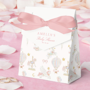 Ballotins Boîte de faveur de Baby Shower Carrousel Fantaisis