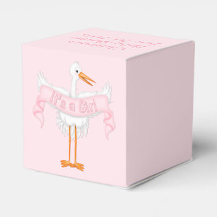 Ballotins Boîte de faveur de Baby Shower de cigogne C'est un