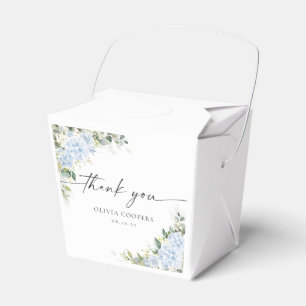Ballotins Boîte de Faveur de Baby Shower Florale Hydrangea B