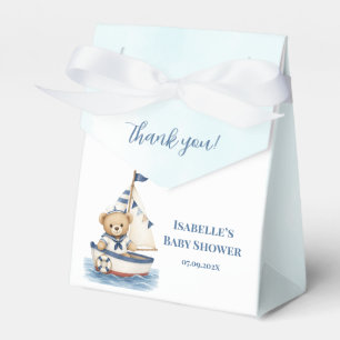 Ballotins Boîte de faveur de Baby Shower Petit marin