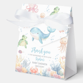 Ballotins Boîte de faveur de Baby Shower Sous l'Océan