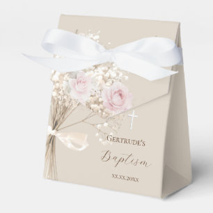 Ballotins Boîte de faveur de bouquet délicat de baptême