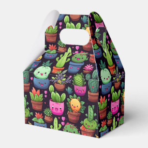 Ballotins Boîte de faveur de cactus Kawaii