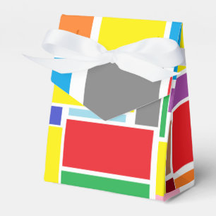 Ballotins Boîte de Faveur de Cadeau en Papier de Blocs Color