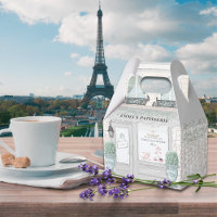 Boîte de faveur de café de boulangerie française P