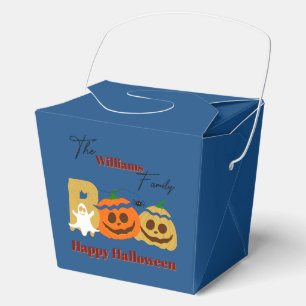 Ballotins Boîte de faveur de citrouille effrayante Halloween