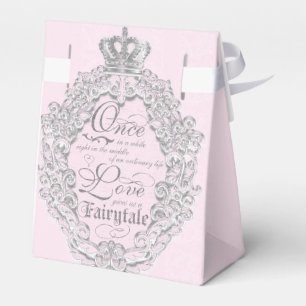 Ballotins Boîte de faveur de couronne vintage de conte de fé