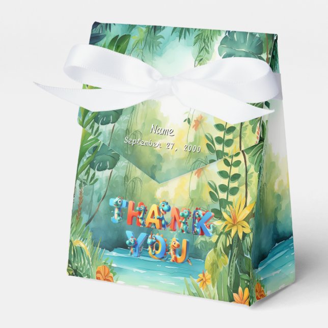 Ballotins Boîte de faveur de dinosaure mignon (Verso)
