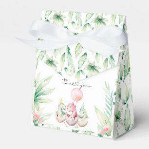 Ballotins Boîte de faveur de dinosaure rose