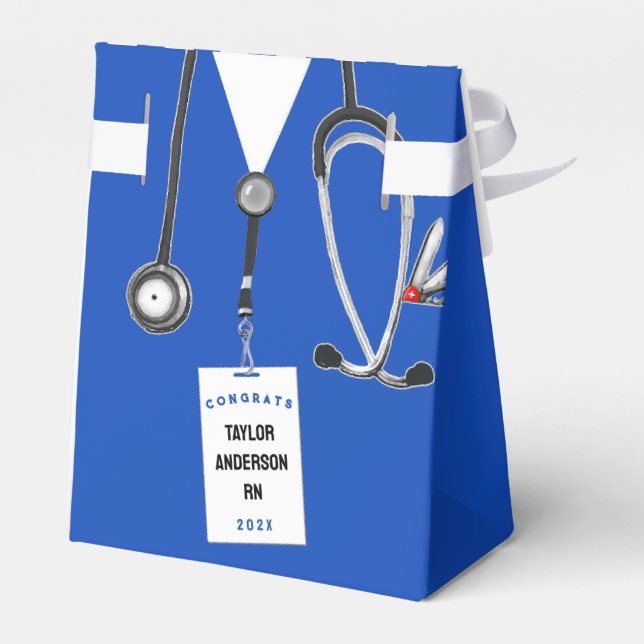 Ballotins Boîte de Faveur de Diplôme de l'École d'Infirmière (Arrière)