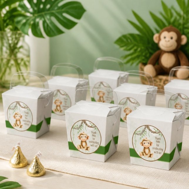 Ballotins Boîte de faveur de douche bébé singe (Créateur téléchargé)