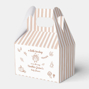 Ballotins Boîte de faveur de douche de bébé de dinde d'autom