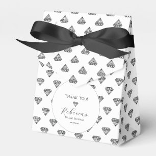 Ballotins Boîte de faveur de douche de mariage Black Diamond