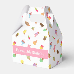 Ballotins Boîte de Faveur de Fête à Motif de Crème Glacée Co
