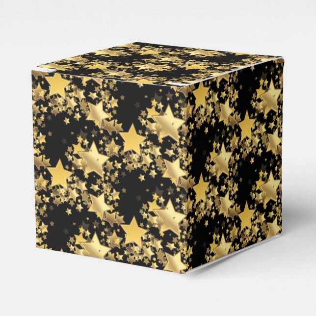 Ballotins Boîte de faveur de fête-Boîte de faveur d'étoiles  (Verso)