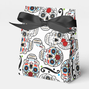 Ballotins Boîte de faveur de fête d'anniversaire Sugar Skull