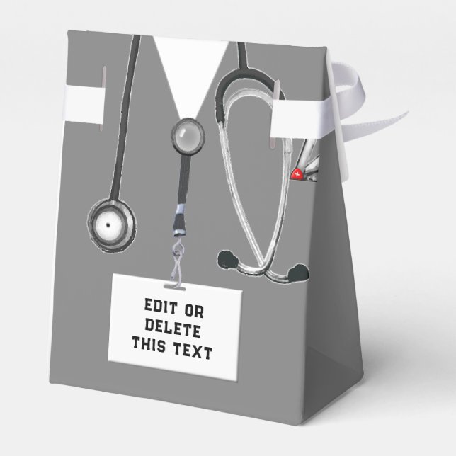 Ballotins Boîte de faveur de fête de docteur (Arrière)
