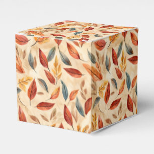 Ballotins Boîte de faveur de feuilles d'automne