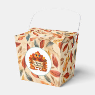Ballotins Boîte de Faveur de Feuilles d'Automne