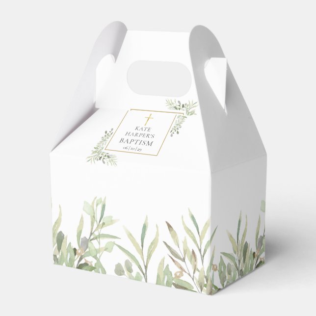 Ballotins Boîte de faveur de feuilles de verdure élégante po (Verso)