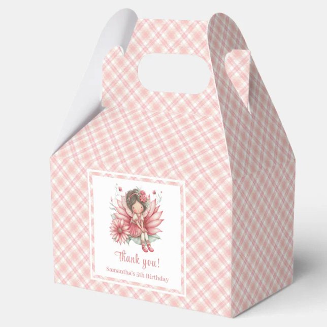 Ballotins Boîte de Faveur de Fille Florale de Fée Caprice Ro (Blush Fairy Girl Whimsical Floral Birthday Favor Box

)