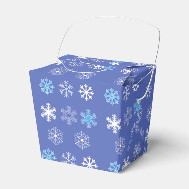 Ballotins Boîte de faveur de flocon de neige du soir (Verso)