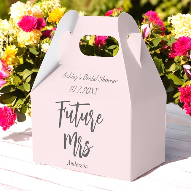 Ballotins Boîte de faveur de future Mme en rose blush pour l (Créateur téléchargé)