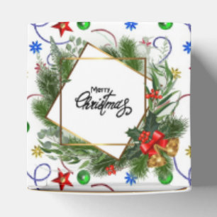 Ballotins Boîte de faveur de garnitures de Noël joyeux