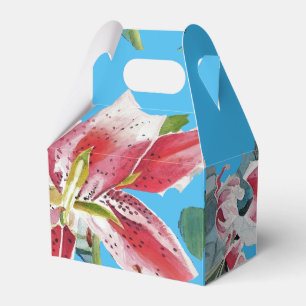 Ballotins Boîte de faveur de gâteau de mariage floral Lily R