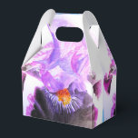 Ballotins Boîte de faveur de gâteau de mariage Iris Fleur de<br><div class="desc">Boîtes de gâteau de mariage à peinture aquarelle Iris bleu,  entièrement personnalisables. Conçues à partir de l'une de mes peintures à l'aquarelle.</div>