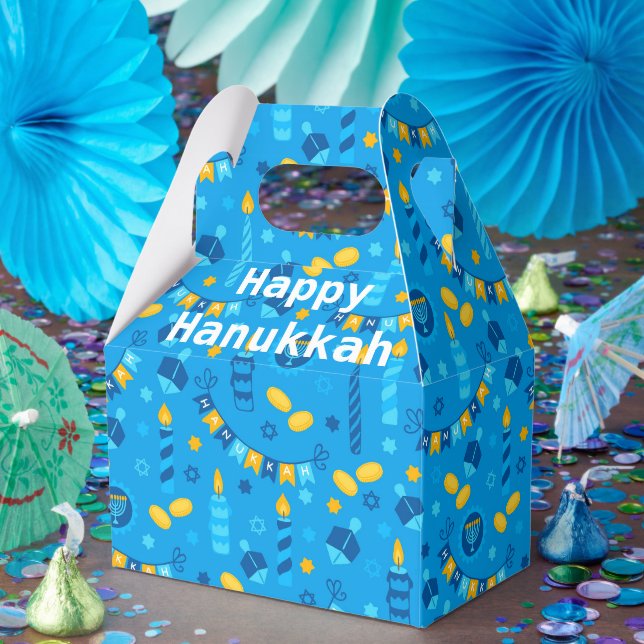 Ballotins Boîte de faveur de Hanukkah joyeux (Fête)