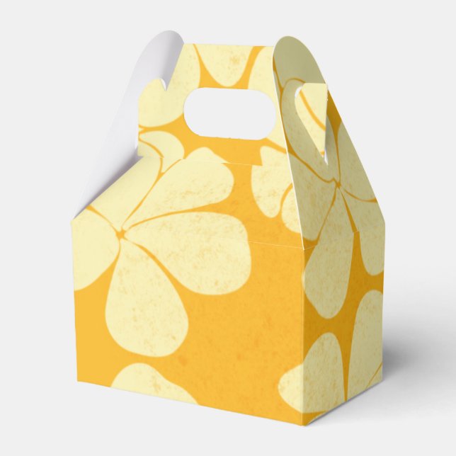 Ballotins Boîte de faveur de la fête artistique tropicale (Verso)