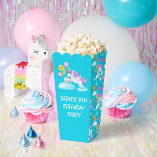 Ballotins Boîte de faveur de licorne pour 9e anniversaire av