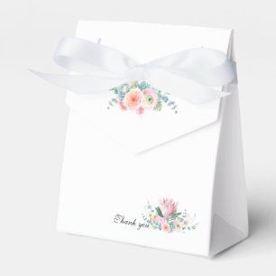 Ballotins Boîte de Faveur de Mariage à l'Aquarelle Florale B