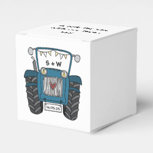 Ballotins Boîte de faveur de mariage à thème tracteur person