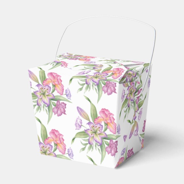 Ballotins Boîte de faveur de mariage-Boîte de fleurs (Verso)