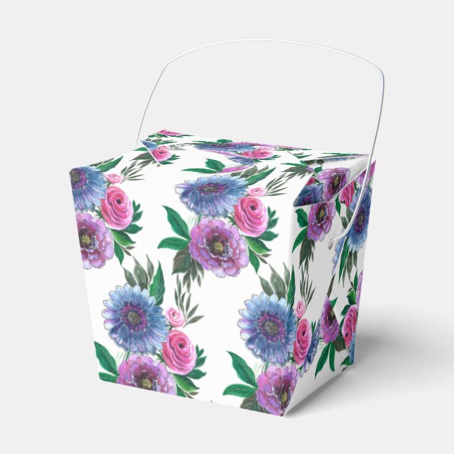 Ballotins Boîte de faveur de mariage-Boîte de fleurs (Verso)