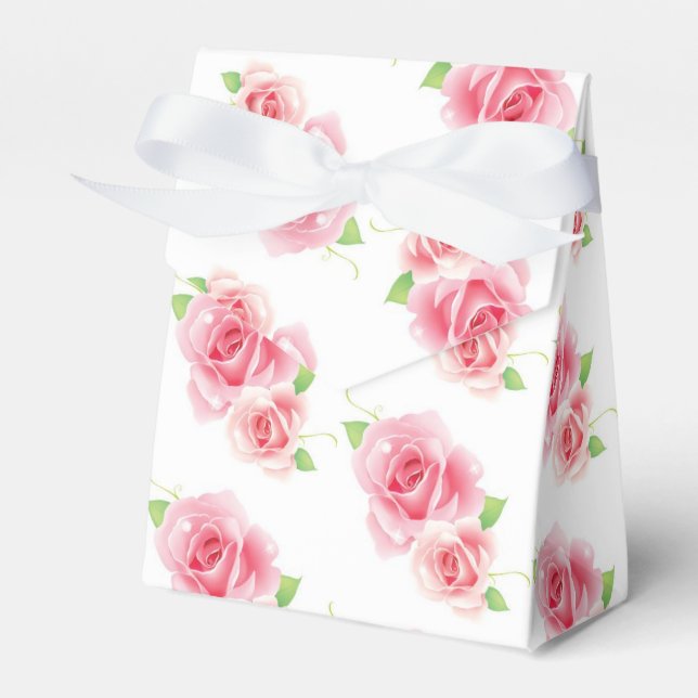 Ballotins Boîte de faveur de mariage-Boîte de fleurs (Verso)