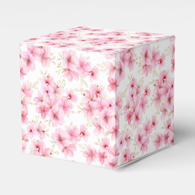 Ballotins Boîte de faveur de mariage-Boîte de fleurs (Verso)