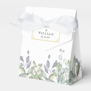 Ballotins Boîte de faveur de mariage de verdure de lilas de