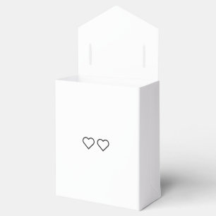 Ballotins Boîte de faveur de mariage des coeurs