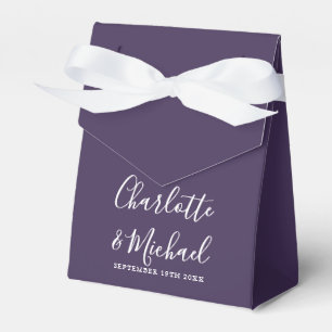 Ballotins Boîte de faveur de mariage élégante à l'écriture v
