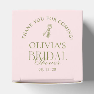 Ballotins Boîte de Faveur de Mariage Élégante Vert Sauge & B