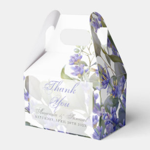 Ballotins Boîte de Faveur de Mariage Romantique Eucalyptus &