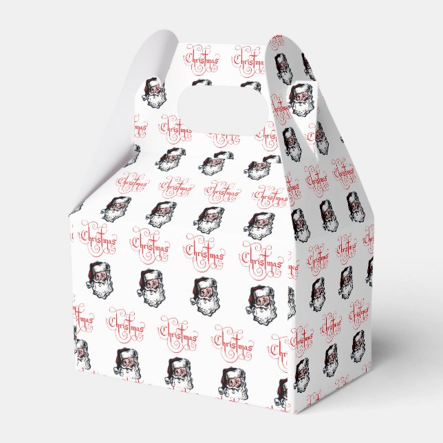 Ballotins Boîte de Faveur de Noël à Pignon (Verso)