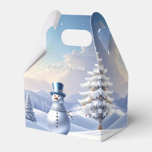 Ballotins Boîte de faveur de Noël d'arbre de Noël de bonhomm