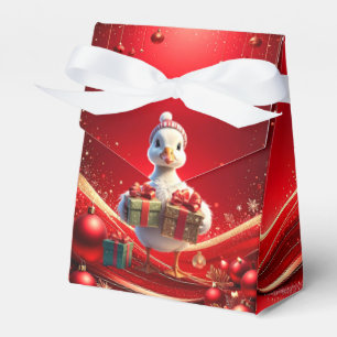 Ballotins Boîte de faveur de Noël de canard mignon
