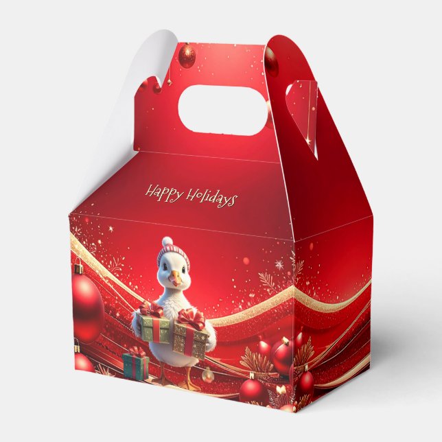 Ballotins Boîte de faveur de Noël de canard mignon (Verso)